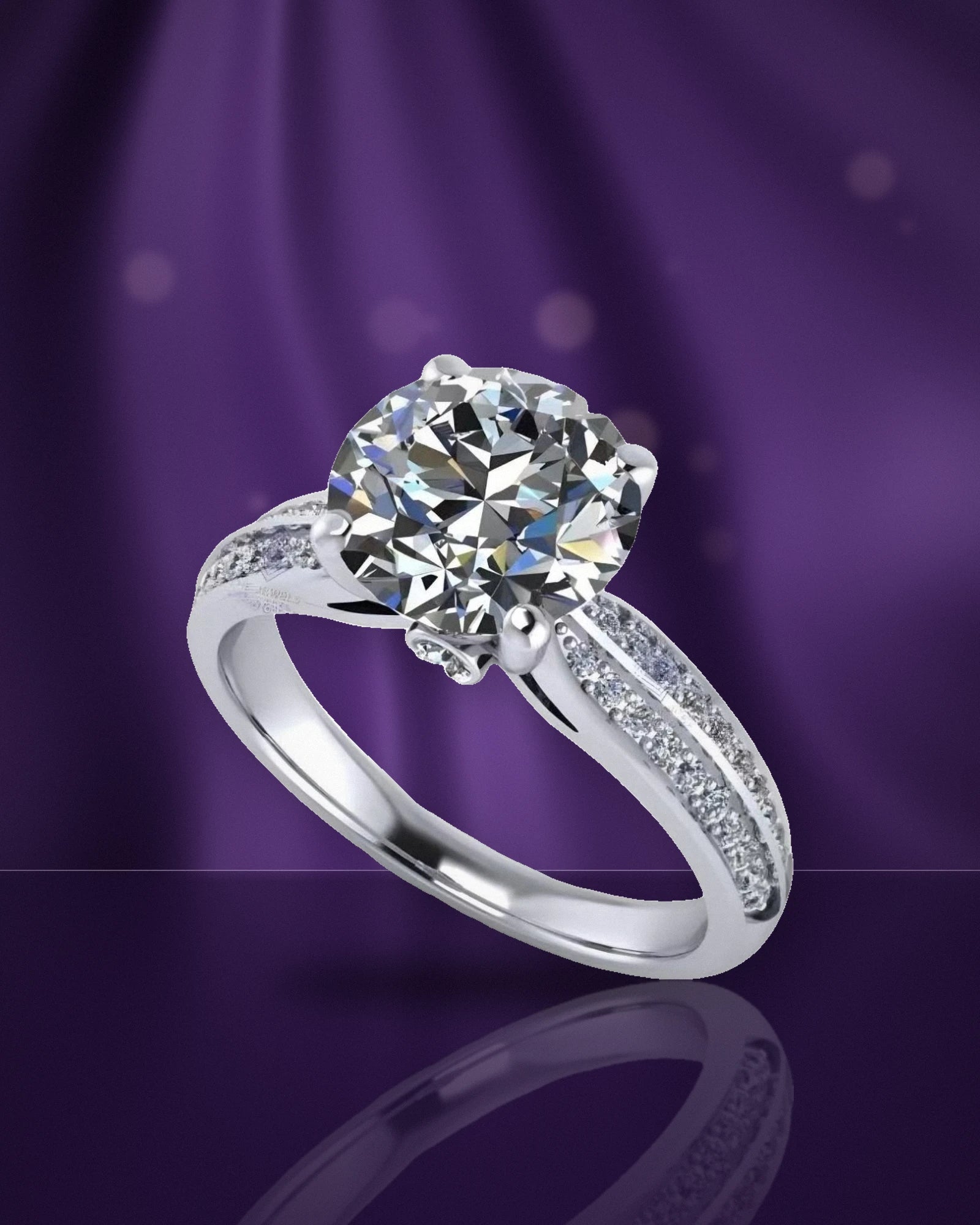 The Solitaire Pavé Ring